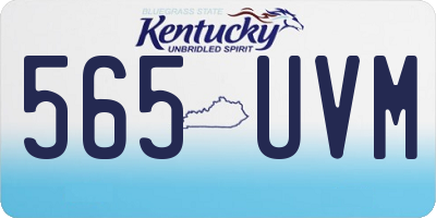 KY license plate 565UVM