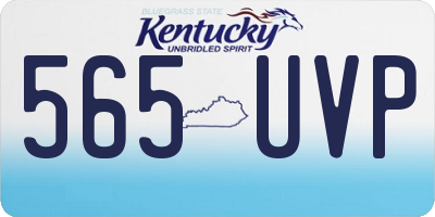 KY license plate 565UVP