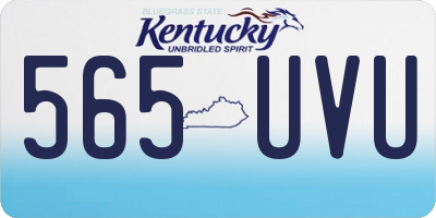 KY license plate 565UVU