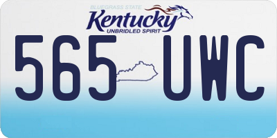 KY license plate 565UWC