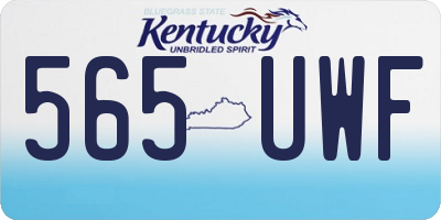 KY license plate 565UWF