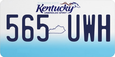 KY license plate 565UWH