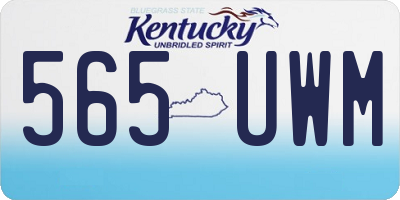 KY license plate 565UWM