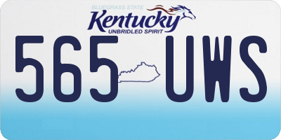 KY license plate 565UWS
