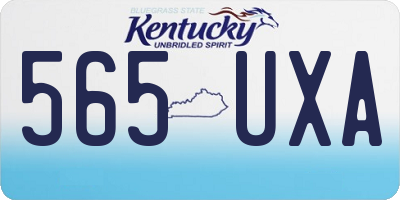 KY license plate 565UXA