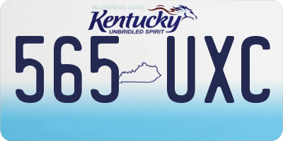 KY license plate 565UXC