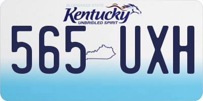 KY license plate 565UXH