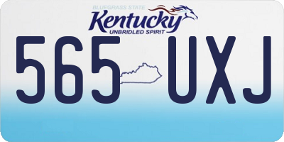 KY license plate 565UXJ