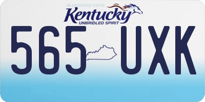 KY license plate 565UXK