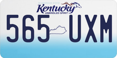 KY license plate 565UXM