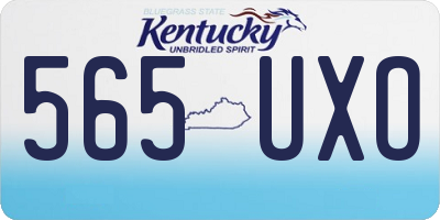 KY license plate 565UXO