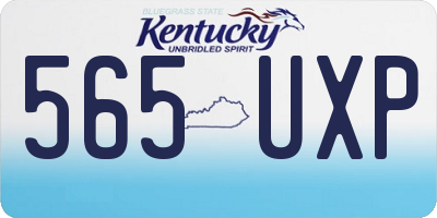 KY license plate 565UXP
