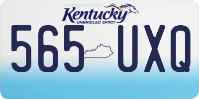 KY license plate 565UXQ