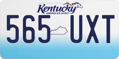 KY license plate 565UXT