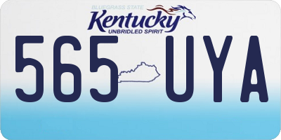 KY license plate 565UYA
