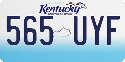 KY license plate 565UYF