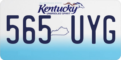 KY license plate 565UYG