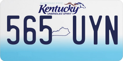 KY license plate 565UYN