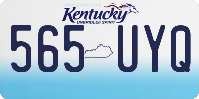 KY license plate 565UYQ