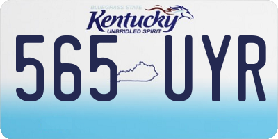 KY license plate 565UYR