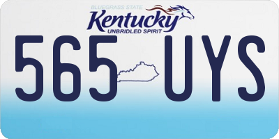 KY license plate 565UYS