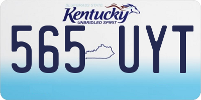 KY license plate 565UYT