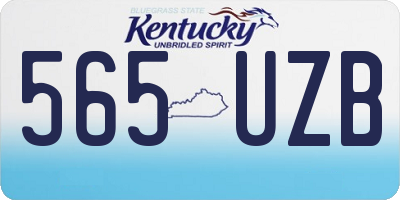 KY license plate 565UZB