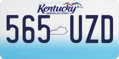 KY license plate 565UZD