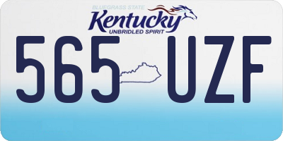 KY license plate 565UZF