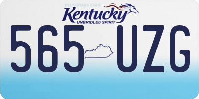 KY license plate 565UZG