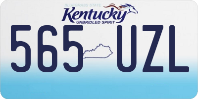 KY license plate 565UZL