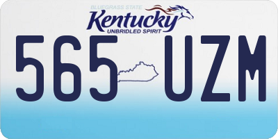 KY license plate 565UZM