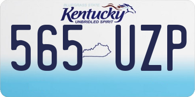 KY license plate 565UZP