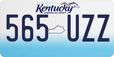 KY license plate 565UZZ