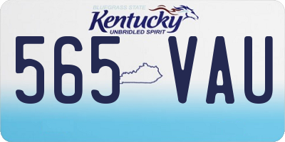KY license plate 565VAU