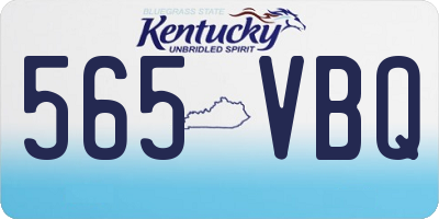 KY license plate 565VBQ
