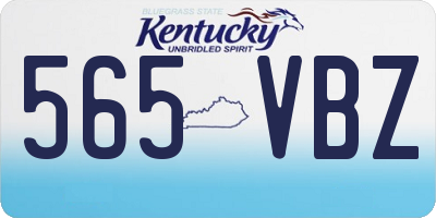 KY license plate 565VBZ