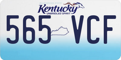 KY license plate 565VCF