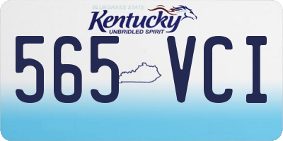KY license plate 565VCI