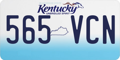 KY license plate 565VCN