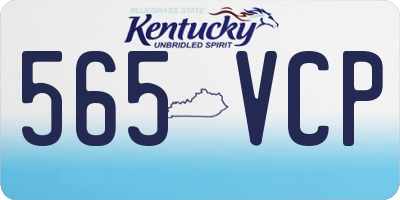 KY license plate 565VCP