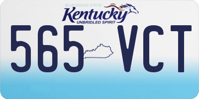 KY license plate 565VCT