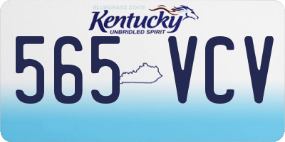 KY license plate 565VCV