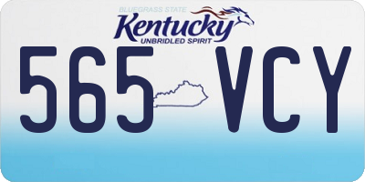KY license plate 565VCY