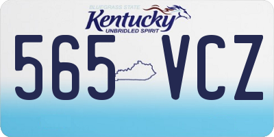 KY license plate 565VCZ
