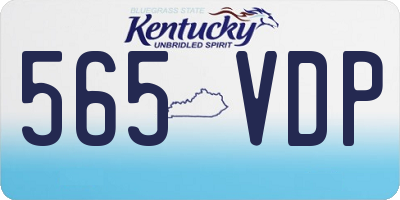 KY license plate 565VDP