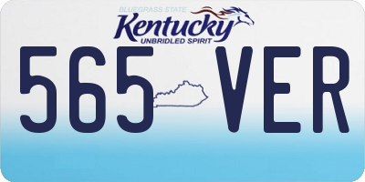 KY license plate 565VER