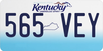 KY license plate 565VEY