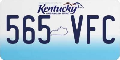 KY license plate 565VFC
