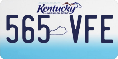 KY license plate 565VFE